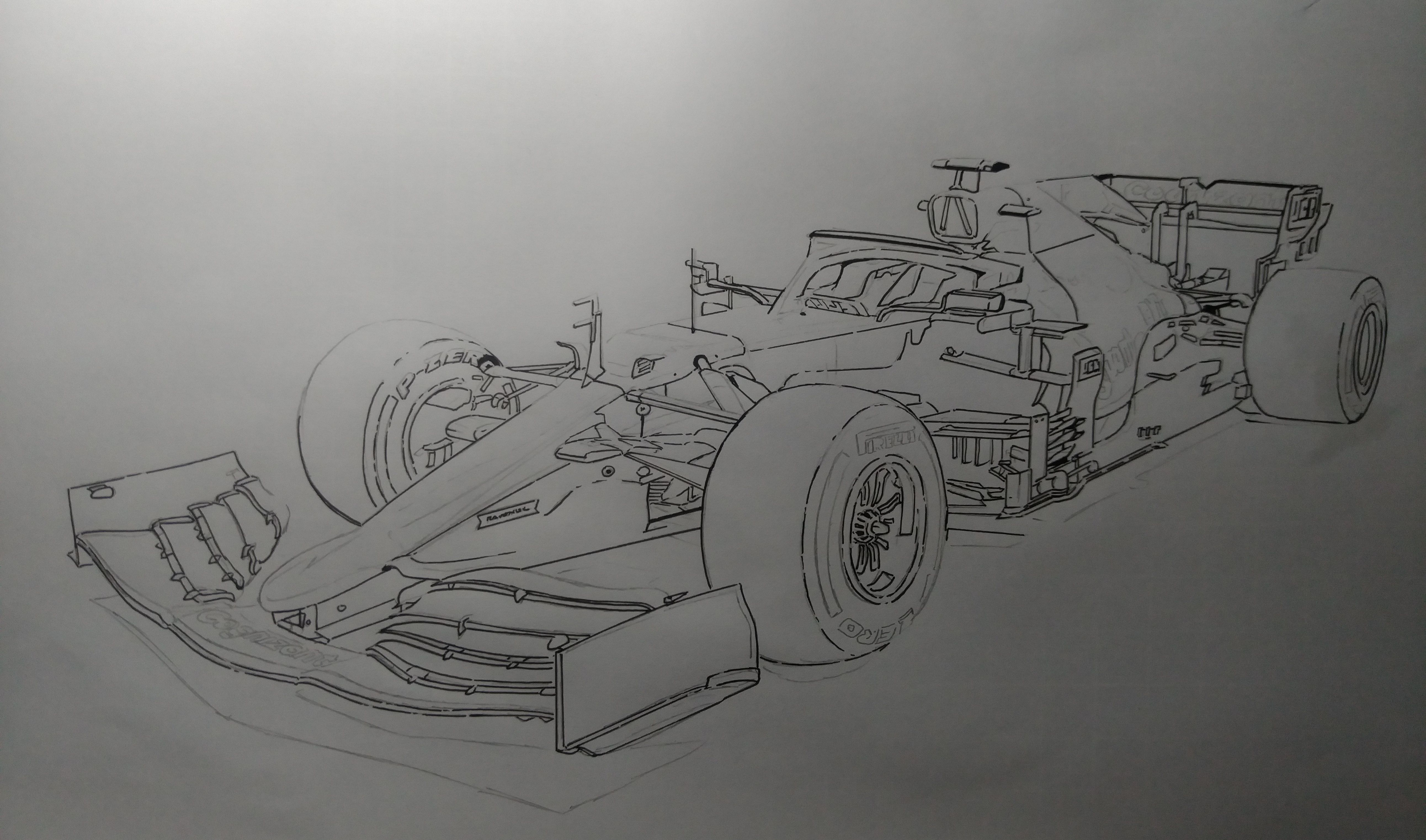 Picture of Collectible F1 Car Sketch